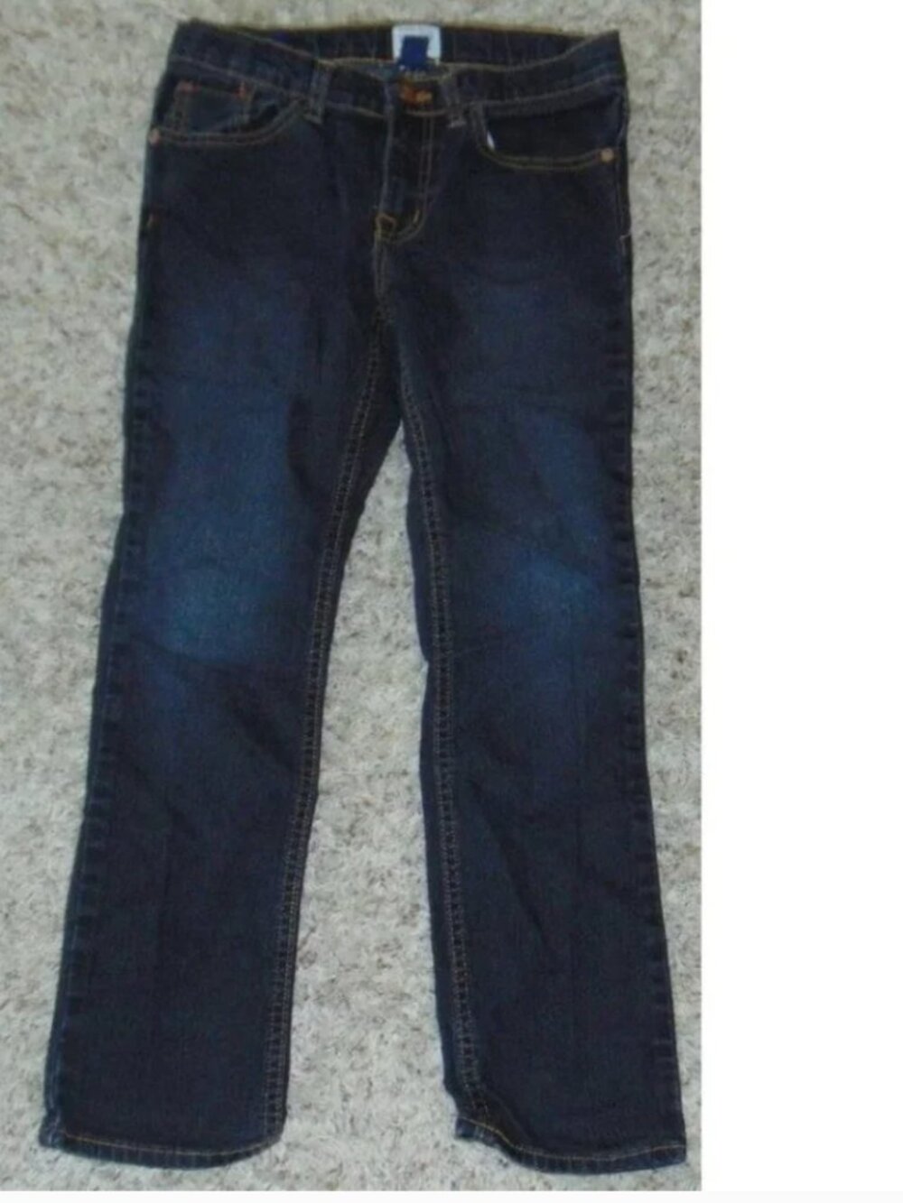 Adam Levine Skinny Jeans Womens Blue 3/4 Zip Legs Ankle Denim Stretch Flat Front
